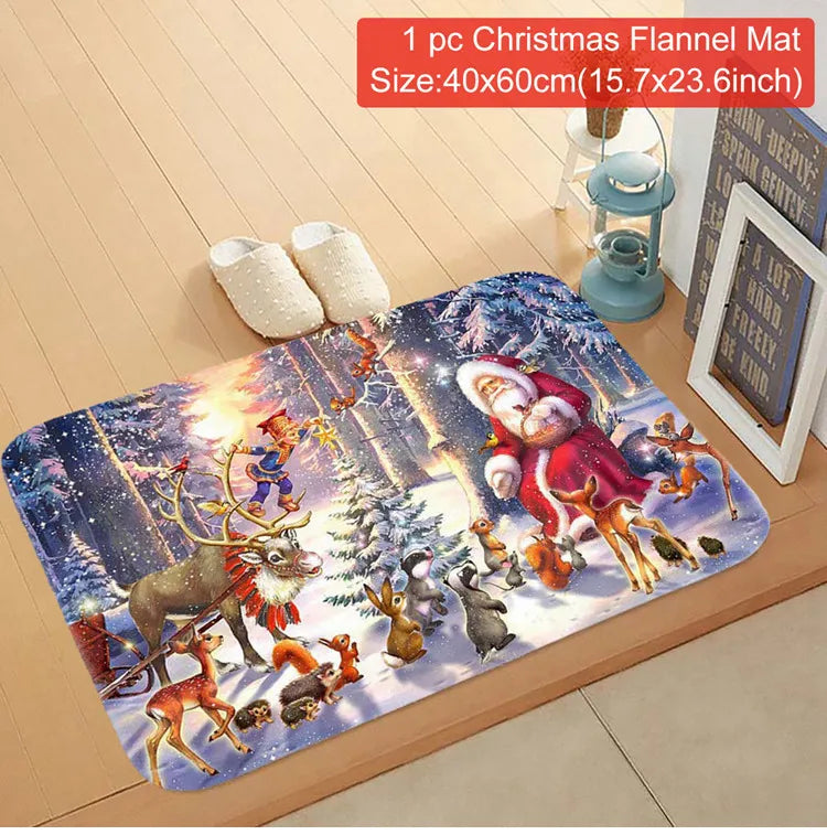 Santa Claus Christmas Door Mat