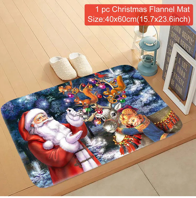Santa Claus Christmas Door Mat