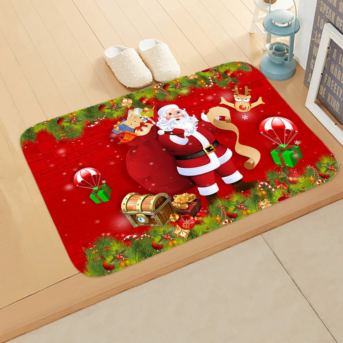 Santa Claus Christmas Door Mat