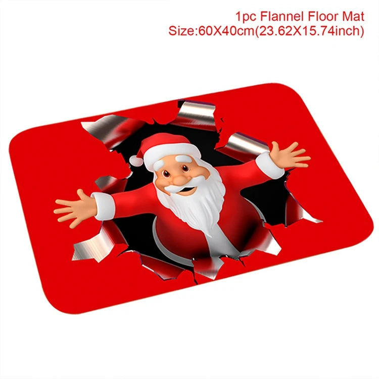 Santa Claus Christmas Door Mat