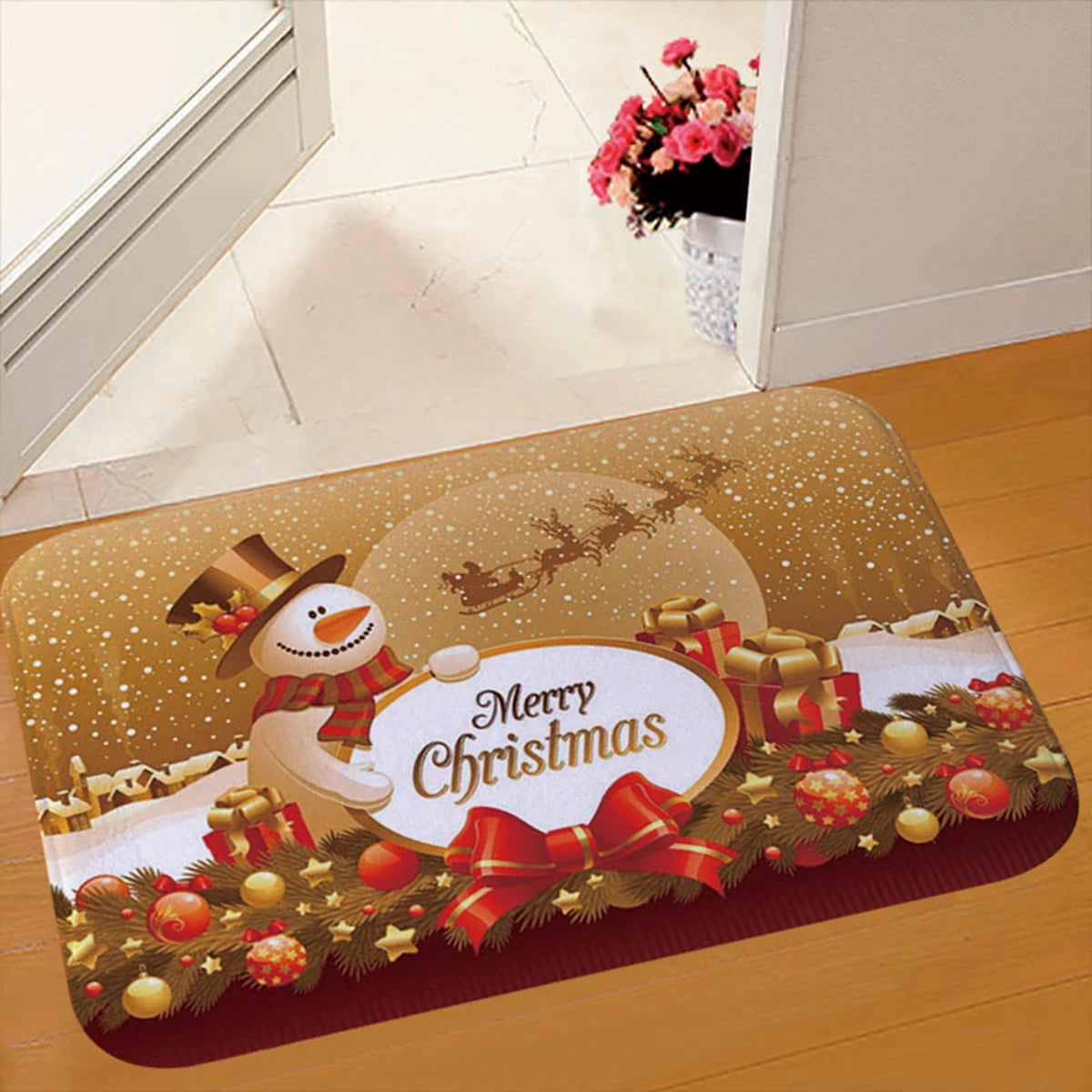 Santa Claus Christmas Door Mat