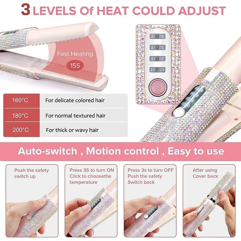 Wireless Travel Hair Styling Brush