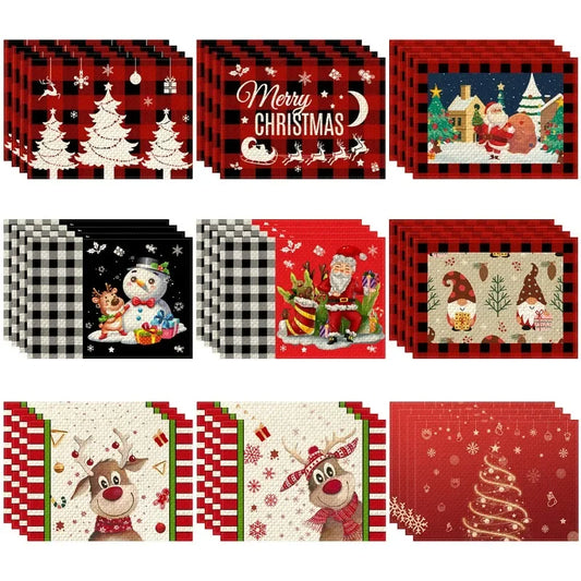 Christmas Elk Deer Table Mats