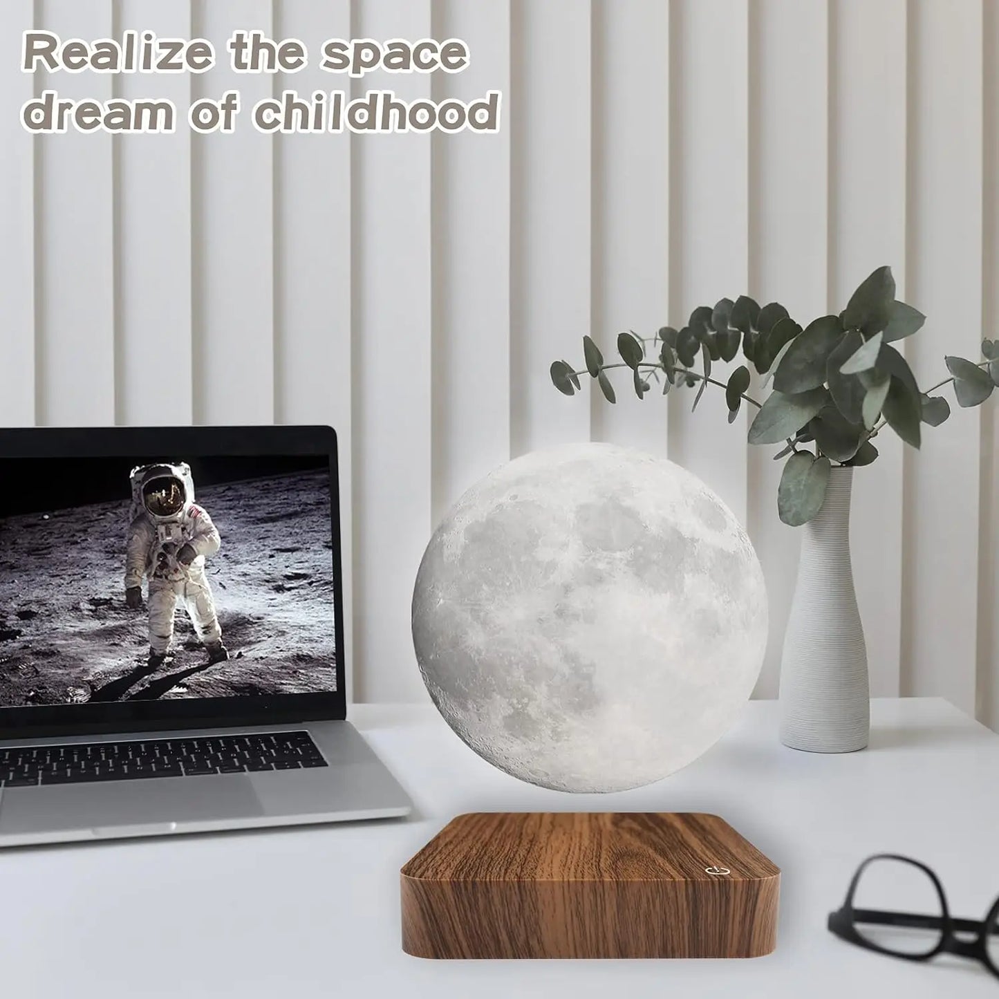 Magnetic Floating 3D Moon Lamp