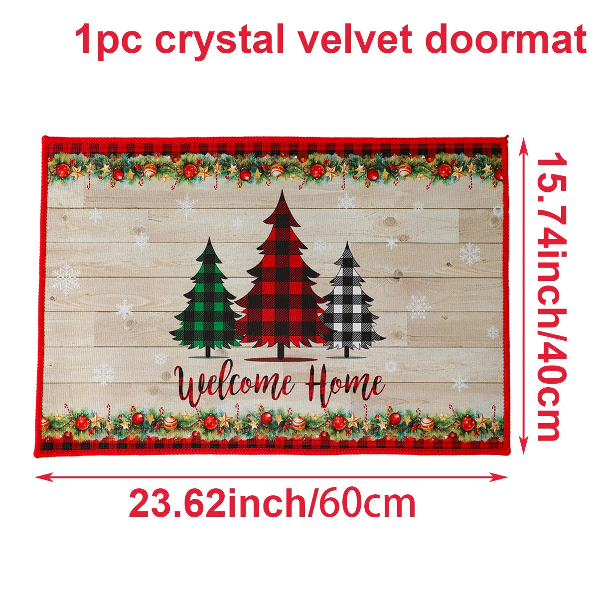 Santa Claus Christmas Door Mat