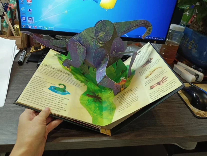 3D Dinosaur Pop-Up Book
