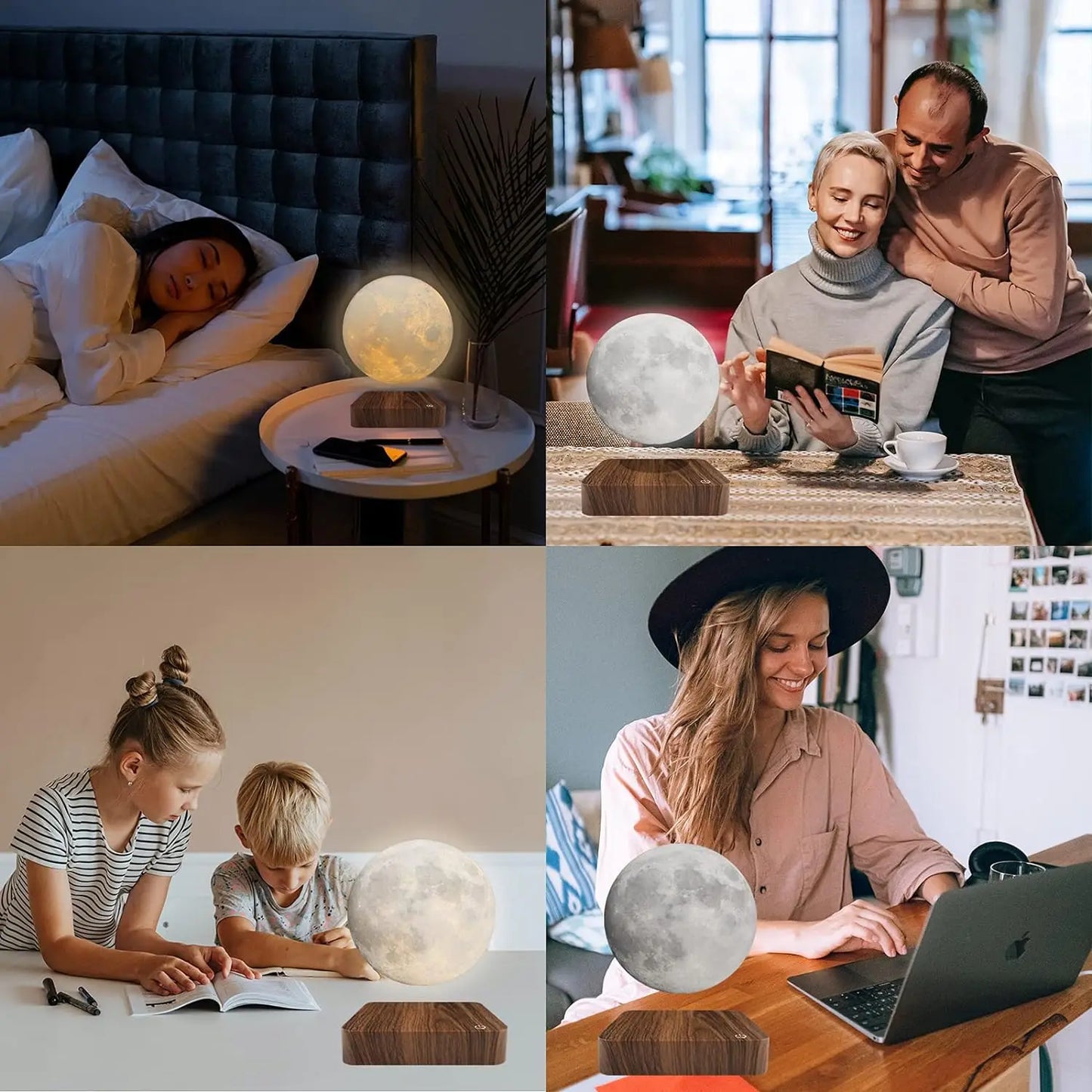 Magnetic Floating 3D Moon Lamp