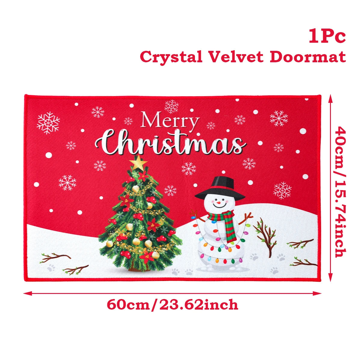 Santa Claus Christmas Door Mat