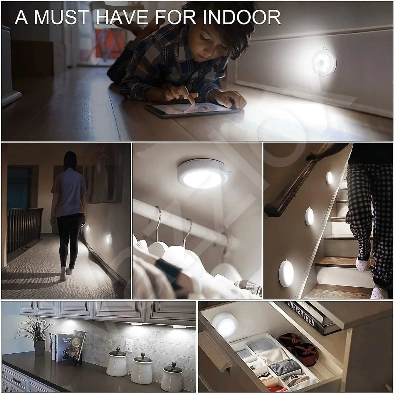 Rechargeable LED Closet Magnetic Lamp