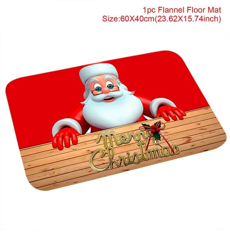Santa Claus Christmas Door Mat