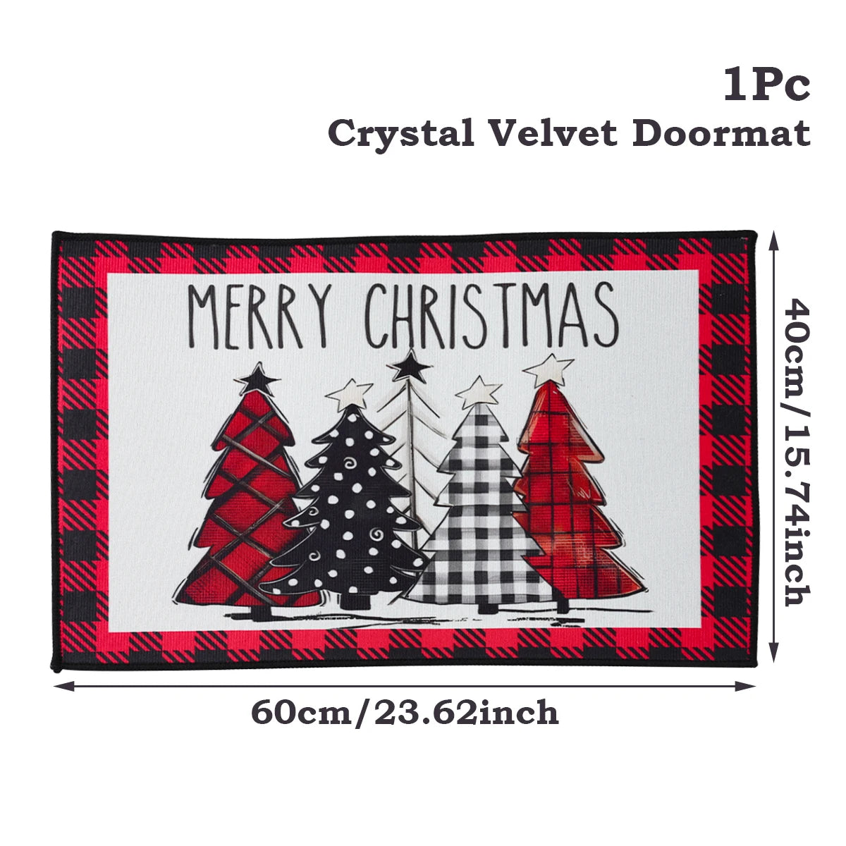 Santa Claus Christmas Door Mat