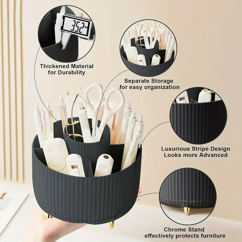 5-Slot Makeup Desk Organizer