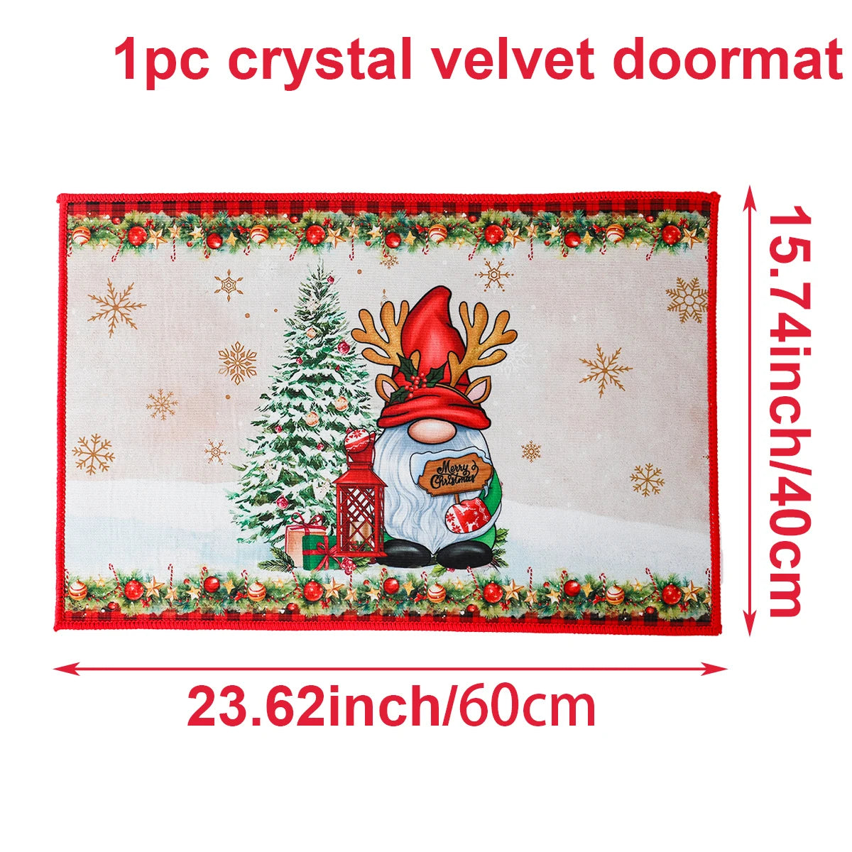 Santa Claus Christmas Door Mat