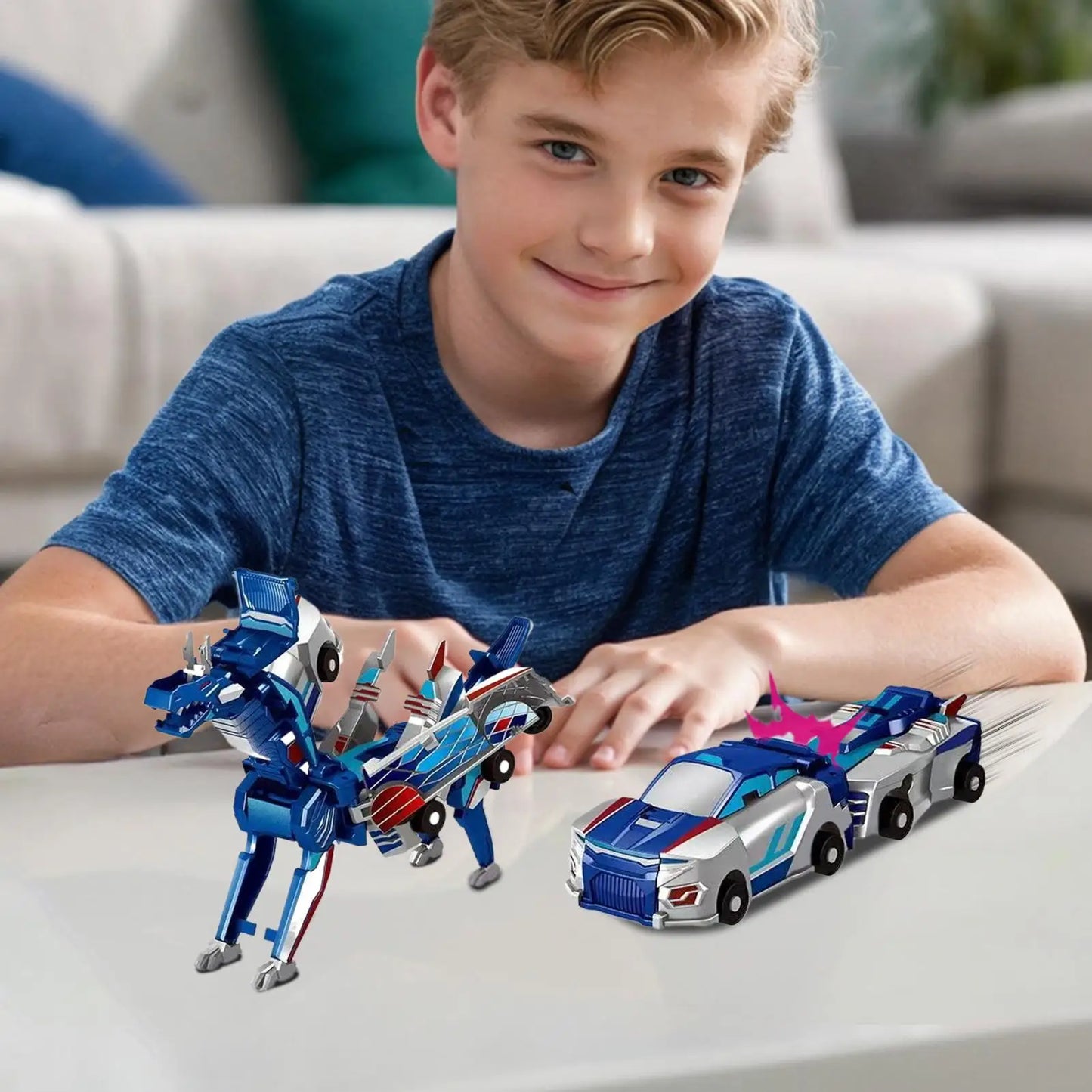 Collision Transform Dinosaur Car Transformer