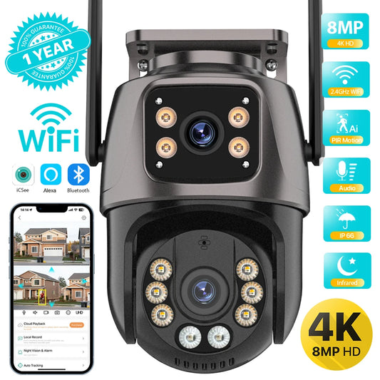 Dual Lens AI Security Camera