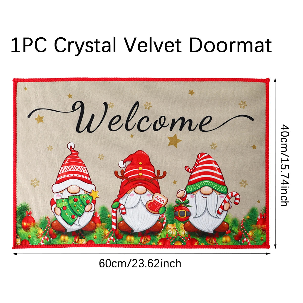 Santa Claus Christmas Door Mat