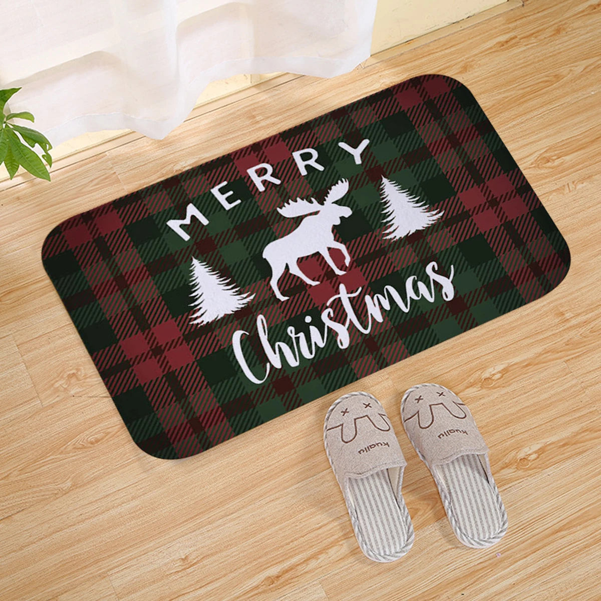 Santa Claus Christmas Door Mat