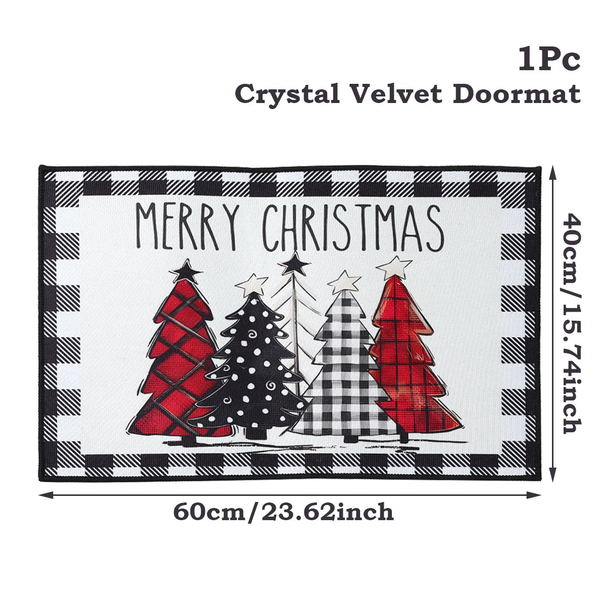Santa Claus Christmas Door Mat