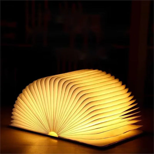 Wooden USB Bedside Lamp