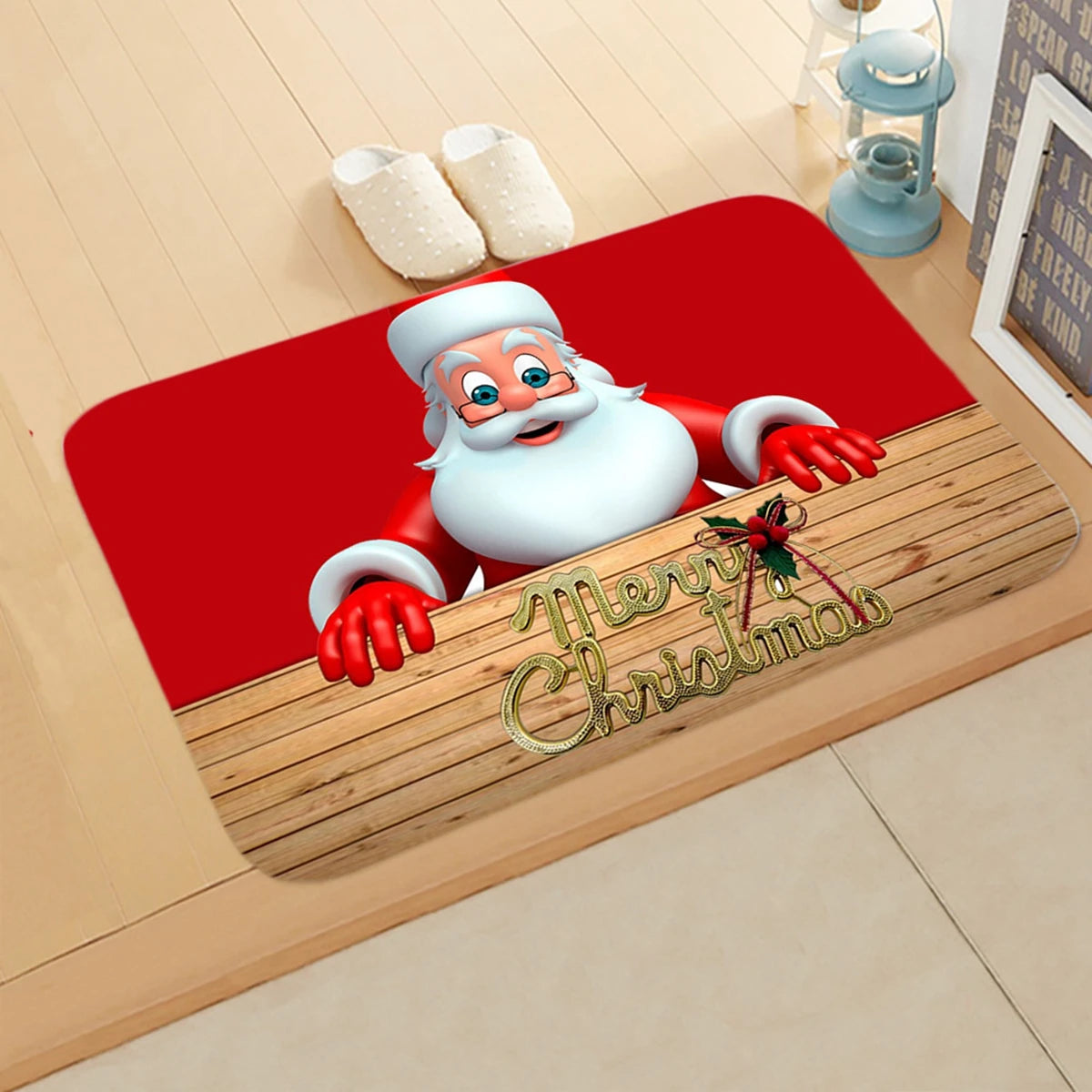 Santa Claus Christmas Door Mat