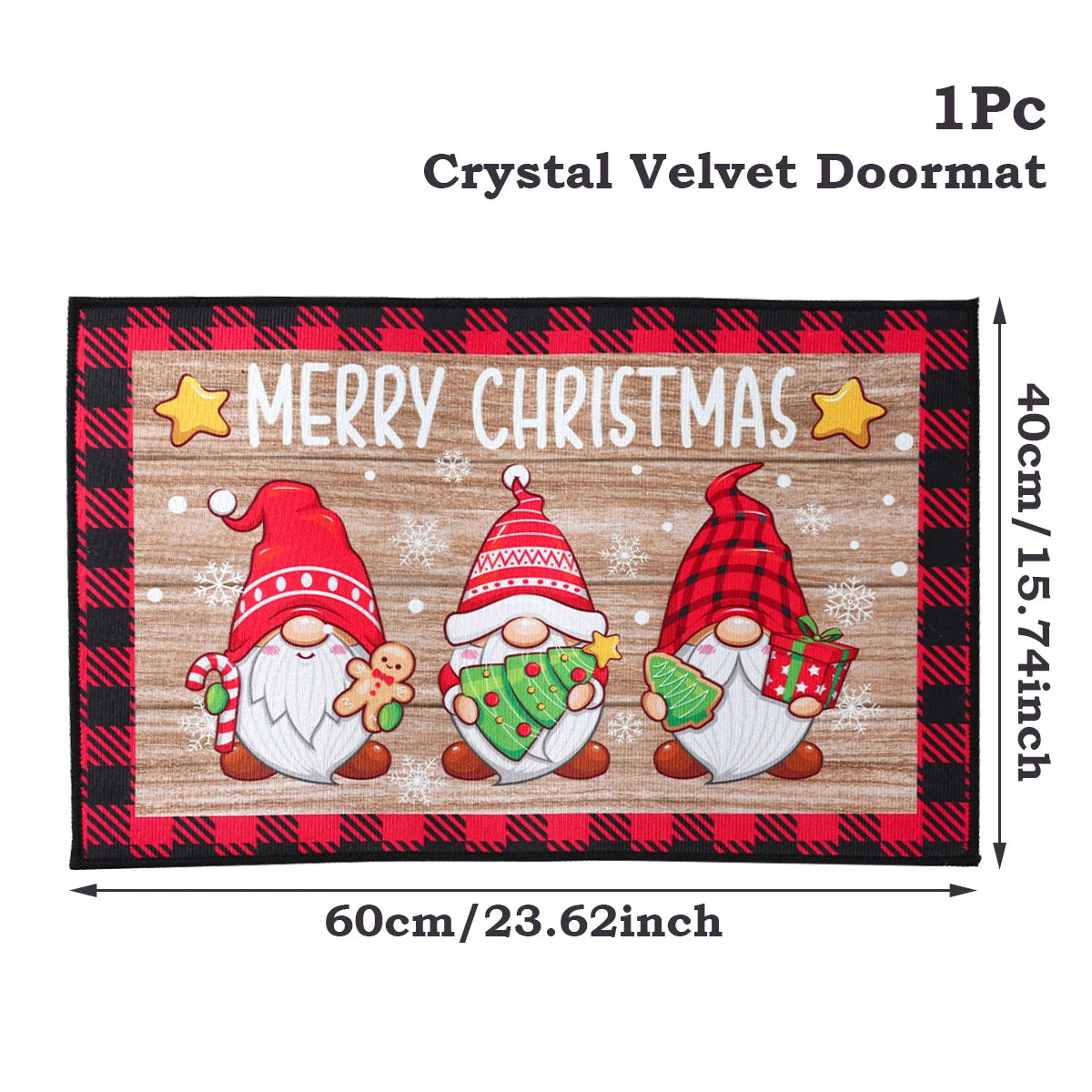Santa Claus Christmas Door Mat