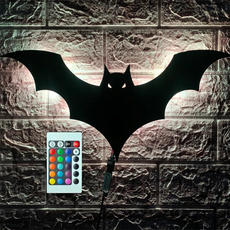 Colorful LED Bat Wing Light