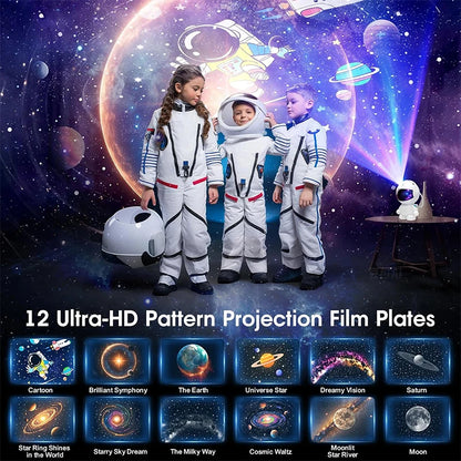 Astronaut Galaxy Night Light Projector