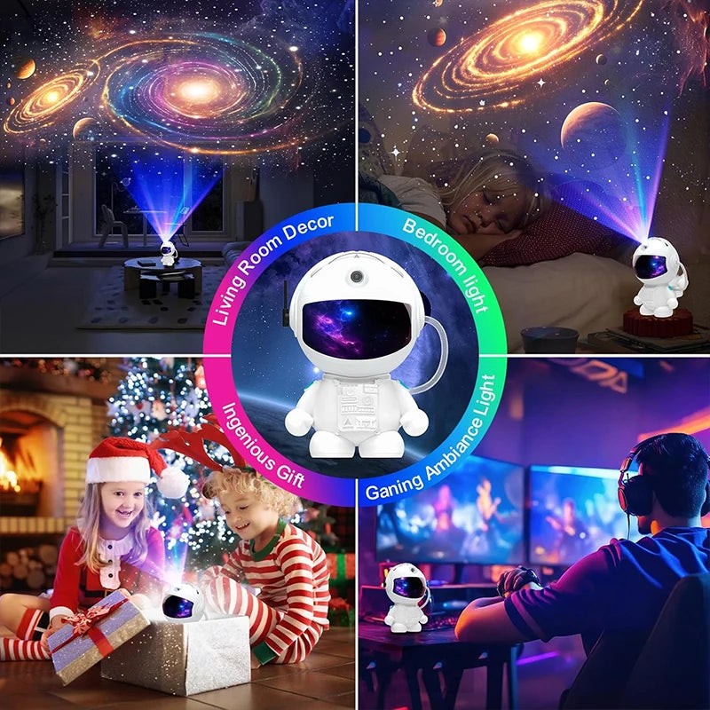 Astronaut Galaxy Night Light Projector