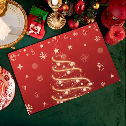 Christmas Elk Deer Table Mats