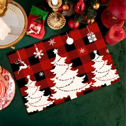 Christmas Elk Deer Table Mats
