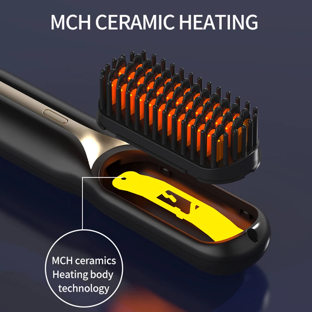 Portable Fast Heating Hair Comb