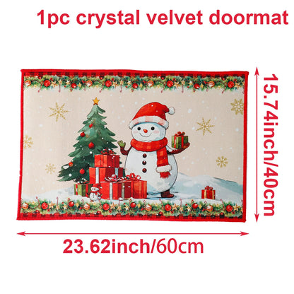 Santa Claus Christmas Door Mat