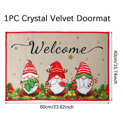 Santa Claus Christmas Door Mat