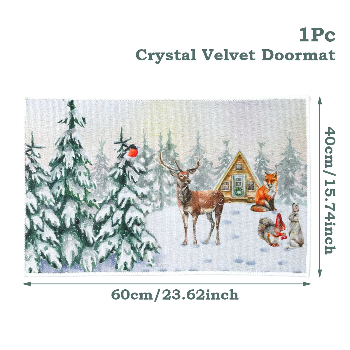 Santa Claus Christmas Door Mat