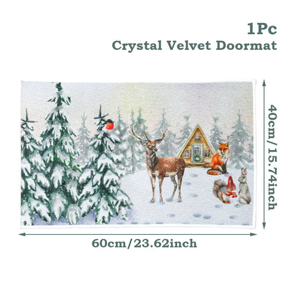 Santa Claus Christmas Door Mat