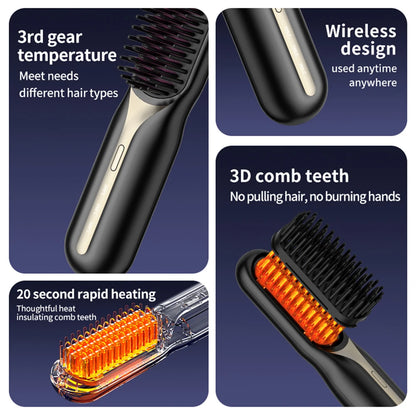 Portable Fast Heating Hair Comb