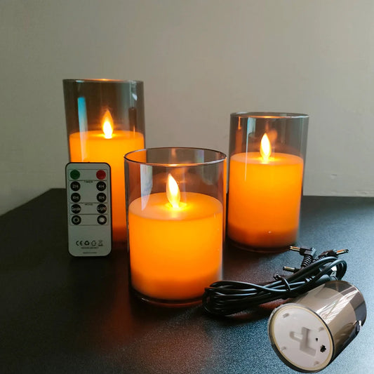 Remote Controlled Rechargeable LED Flameless Candles