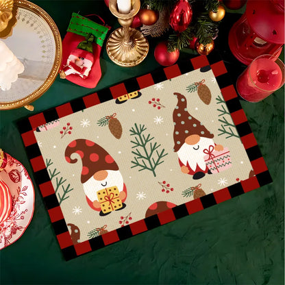 Christmas Elk Deer Table Mats