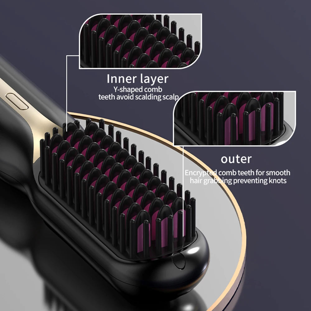 Portable Fast Heating Hair Comb